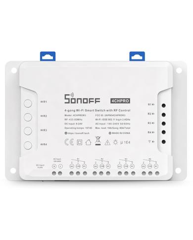 Sonoff 4CHPRO R3 Smart Switch Wi-Fi per il collegamento di 4 apparecchi elettrici Sonoff 4CHPRO R3 Smart Switch Wi-Fi per il collegamento di 4 apparecchi elettrici