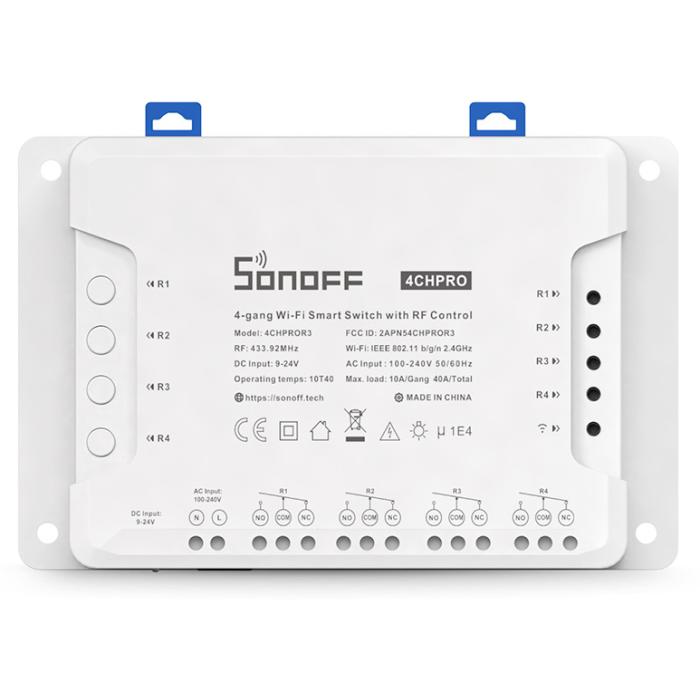 Sonoff 4CHPRO R3 Smart Switch Wi-Fi per il collegamento di 4 apparecchi elettrici