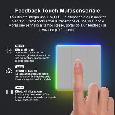 Sonoff T5 1C 3C 120 interruttore intelligente smart touch led Sonoff T5 1C 3C 120 interruttore intelligente smart touch led