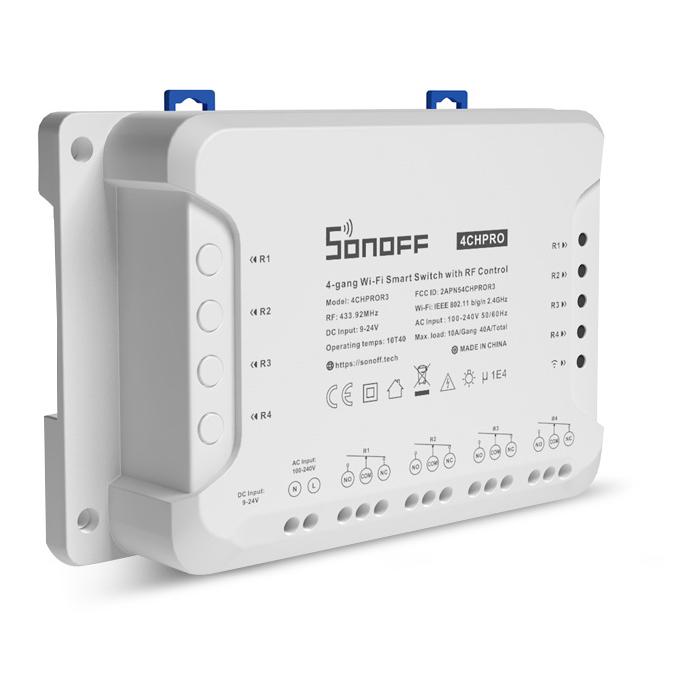 Sonoff 4CHPRO R3 Smart Switch Wi-Fi per il collegamento di 4 apparecchi elettrici