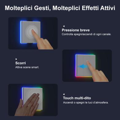 Sonoff T5 1C 3C 120 interruttore intelligente smart touch led Sonoff T5 1C 3C 120 interruttore intelligente smart touch led