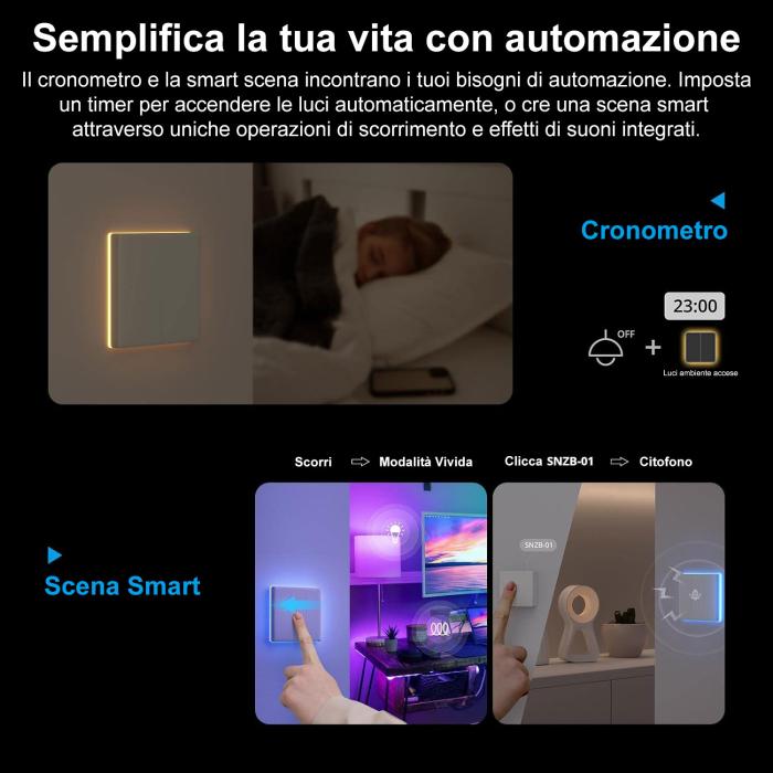 Sonoff T5 1C 3C 120 interruttore intelligente smart touch led