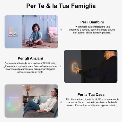 Sonoff T5 1C 3C 120 interruttore intelligente smart touch led Sonoff T5 1C 3C 120 interruttore intelligente smart touch led