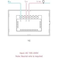 Sonoff T0US 1C 3C pulsantiera smart Sonoff T0US 1C 3C pulsantiera smart