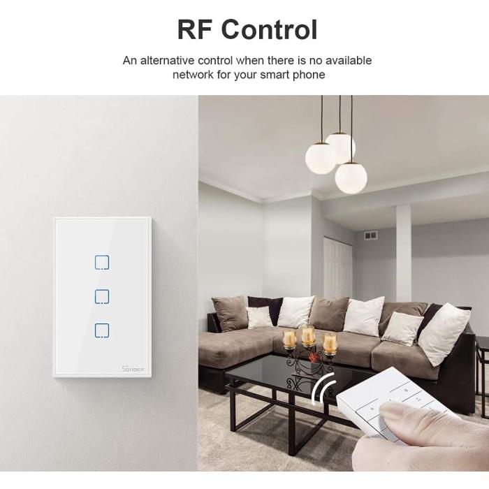 Sonoff T0US 1C 3C pulsantiera smart Sonoff T0US 1C 3C pulsantiera smart