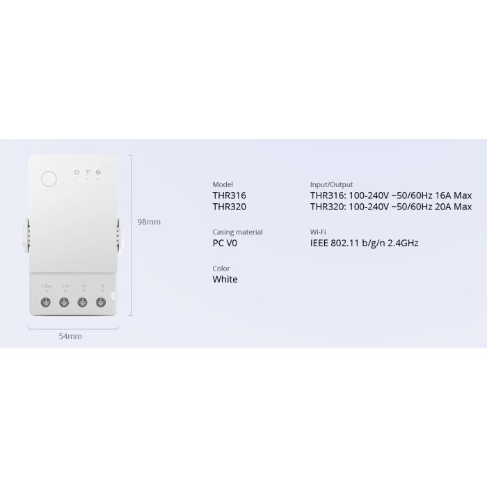 Sonoff TH Origin (20A/16A) Sonoff TH Origin (20A/16A)