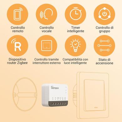 Sonoff ZB Mini R2 smart switch 2 vie Zigbee ZBMINIR2 Sonoff ZB Mini R2 smart switch 2 vie Zigbee ZBMINIR2