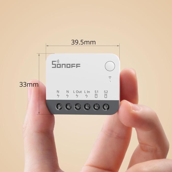 Sonoff ZB Mini R2 smart switch 2 vie Zigbee ZBMINIR2