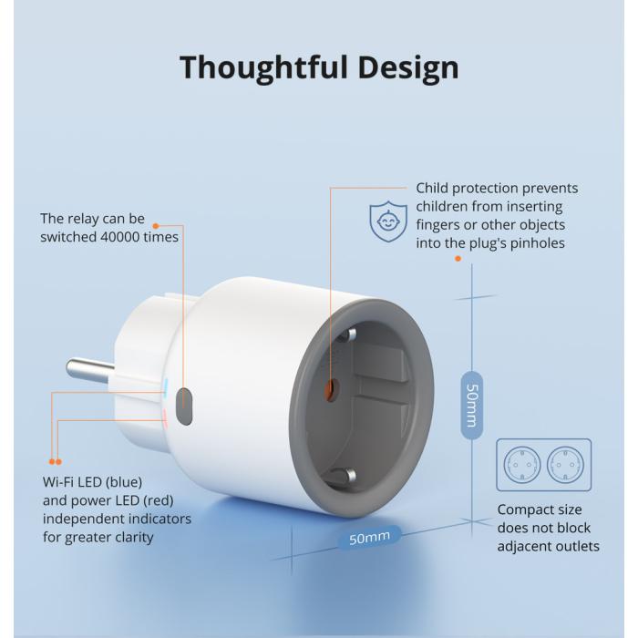Sonoff S60 TPF presa smart wifi remoto
