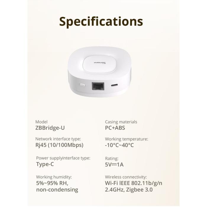 Sonoff Zigbee Matter ZB Bridge Ultra Sonoff Zigbee Matter ZB Bridge Ultra