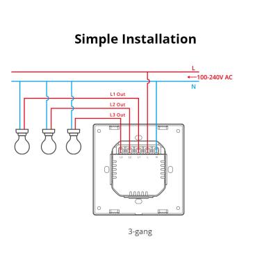 Sonoff M5 Matter interruttore smart parete Sonoff M5 Matter interruttore smart parete