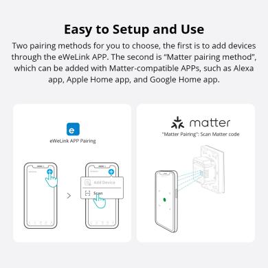 Sonoff M5 Matter interruttore smart parete Sonoff M5 Matter interruttore smart parete