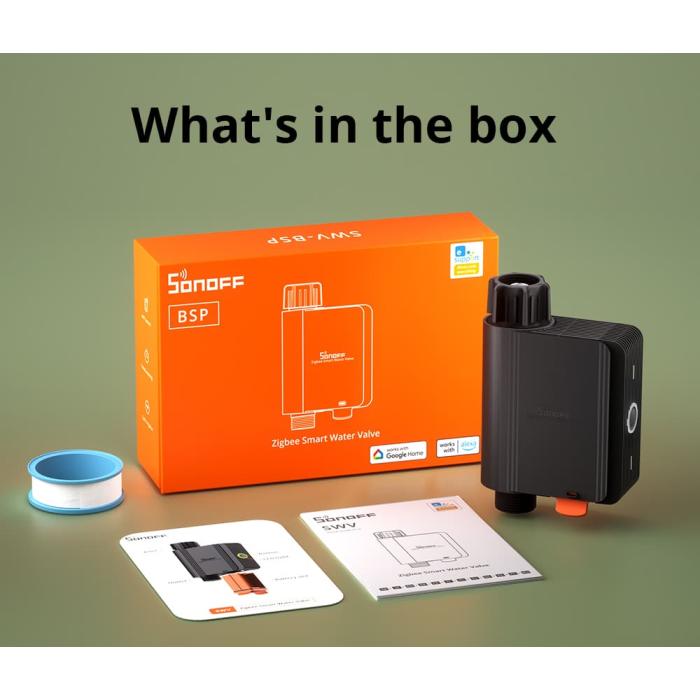 Sonoff SWV Smart Water Valve controllo irrigazione giardino smart