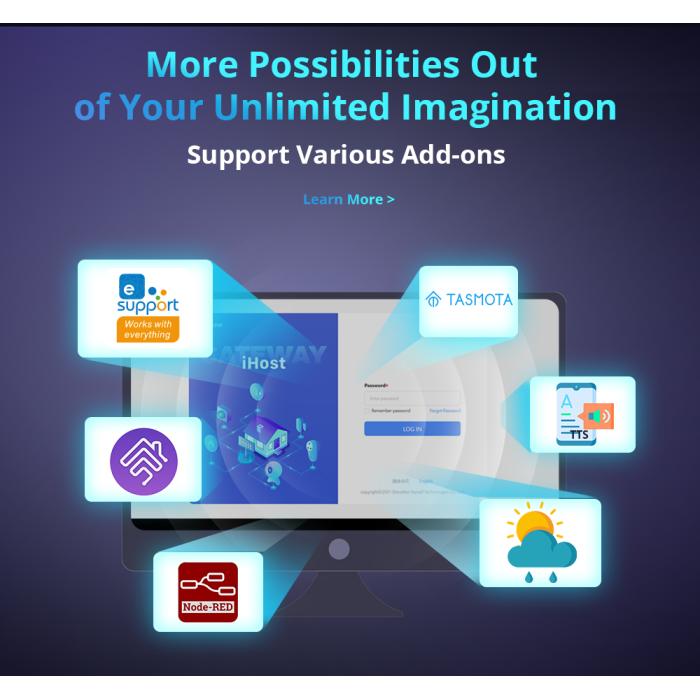 Sonoff iHost hub gateway zigbee matter 4GB Ram server domotico