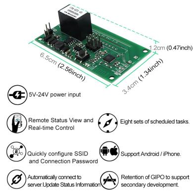 Sonoff SV Modulo relè WiFi wireless DC 5V-24V Sonoff SV Modulo relè WiFi wireless DC 5V-24V