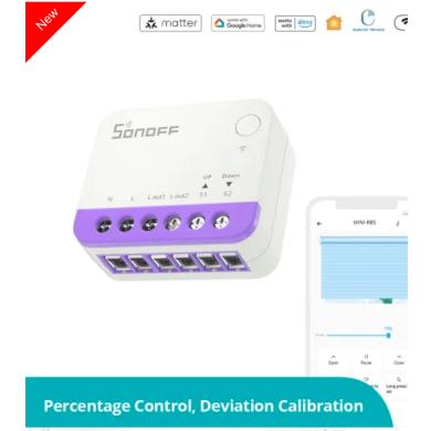 Sonoff mini-RBS tapparelle serrande tende Matter Sonoff mini-RBS tapparelle serrande tende Matter