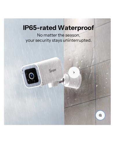SONOFF CAM Telecamera di Sicurezza Intelligente da Esterno CAM-B1P