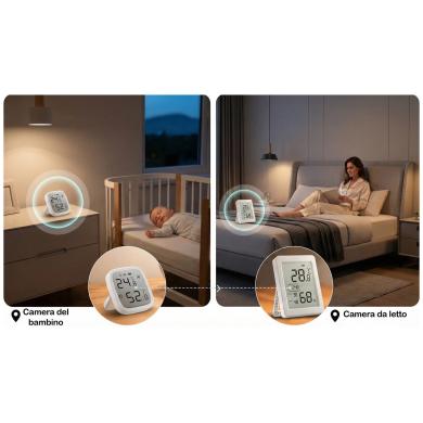 SONOFF AirGuard TH 3.6'' LCD Zigbee Sensore di temperatura e umidità SNZB-02DR2