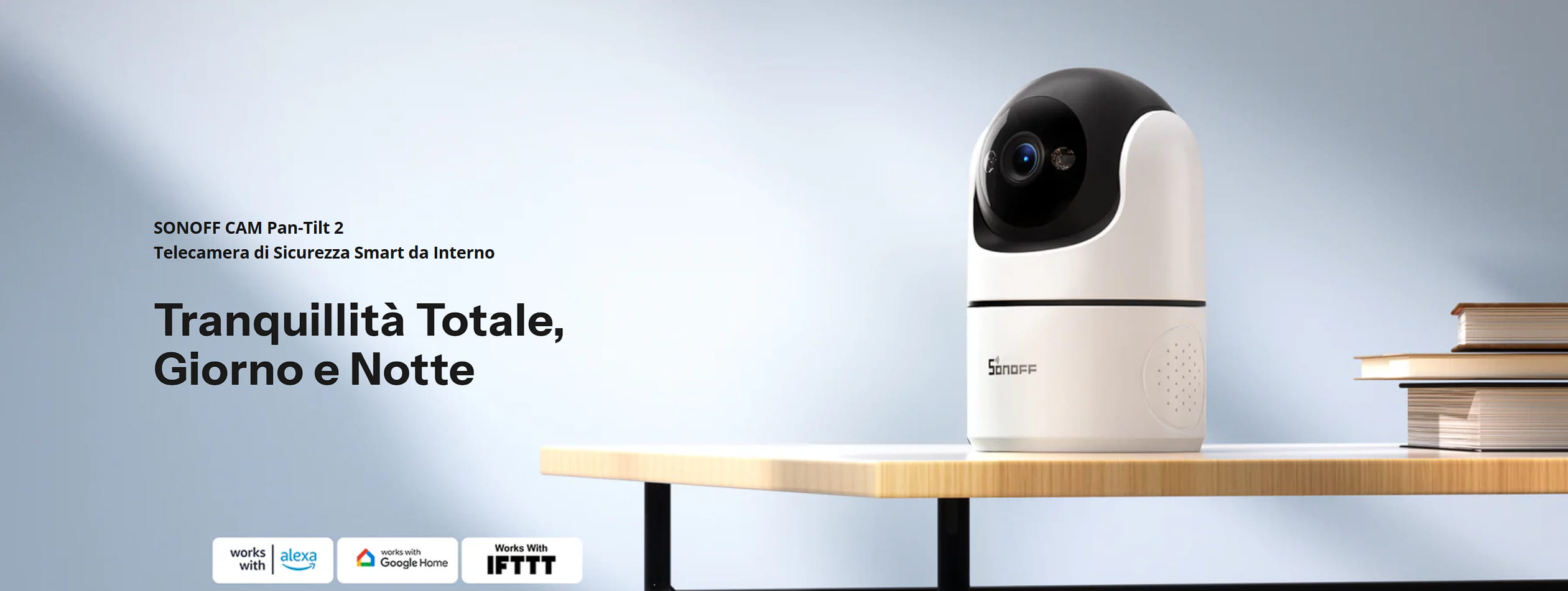 Sonoff CAM Pan Tilt 2 telecamera di sicurezza smart da interno